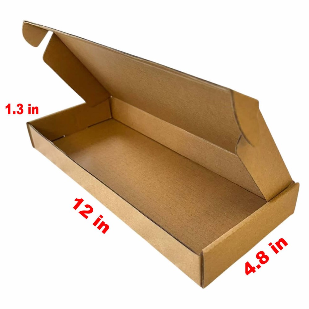Long Flat Tab Locking Corrugated Mailers 10 25 50 Shipping Packing Boxes Mailers