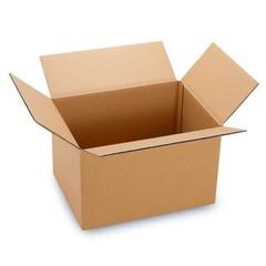 100PACK Corrugated Paper Boxes 8x6x4″ Moisture Proof Sturdy & Lightweight Yellow