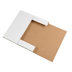 White Easy-Fold Mailers 12 1/2 x 12 1/2 x 1″ ECT-32B 50/Case