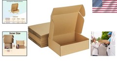 Pack of 20 12x9x4 Inches Corrugated Cardboard Shipping Boxes – Eco-Friendly