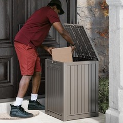 LHBGO Package Delivery Box for Outside, 48 Gallon Storage with Lockable Secur…