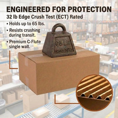 Medium Corrugated Shipping Boxes 16″x10″x6″, 25-Pack for Packing and Storage