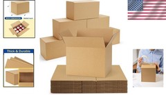 Reinforced 8x6x6 Kraft Boxes – 40-Pack Perfect for Gifts & Small Business Needs