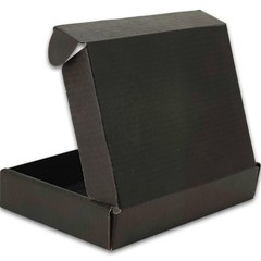 Black 6x4x1 In Small Mailer Corrugated Cardboard Shipping Boxes Set Of 50