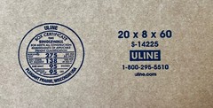 20″ x 8″ x 60″ CARDBOARD BOX – 275 lb – SIDE LOADING – SINGLE – KEYBOARD BOX