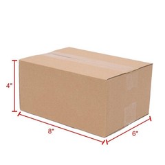 100 8x6x4 Cardboard Boxes Mailing Moving Packing Shipping Box