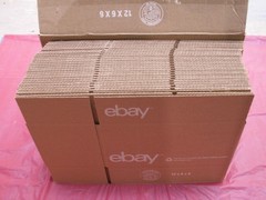 25 pack 12″ x 6″ x 6″ Shipping Packing Corrugated Cardboard Boxes eBay Logo