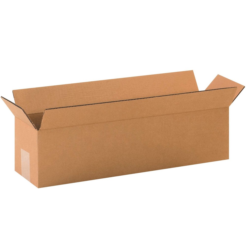 Aviditi 2055 Long Corrugated Cardboard Box 20 L x 5 W x 5 H, Kraft, for Shipping