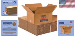 Brand New Shipping Boxes Medium 16x14x8 Kraft 25-pack