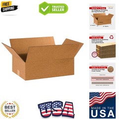18x12x6 Corrugated Cardboard Boxes, 18″L x 12″W x 6″H, Pack of 75 | Shipping,…