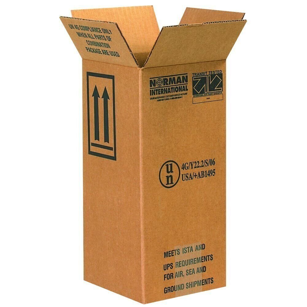 20 6″ x 6″ x 12 3/4″ Gallon Plastic Jug Hazardous Material Boxes
