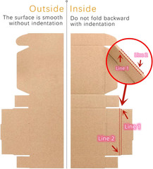 50 Pack Small Shipping Boxes 6x4x1 Brown Corrugated Mailer Boxes for Business