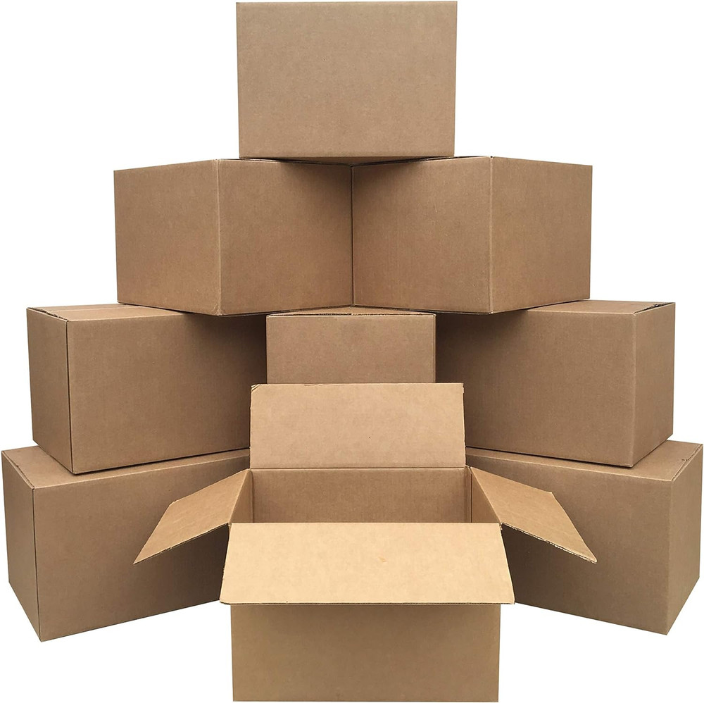 Cardboard Moving Boxes for Packing and Shipping, Medium Size, 18″ X 14″ X 12″, B