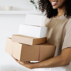 50 Pack 4x4x2 Small Shipping Boxes – Brown Corrugated Cardboard Mailer Boxes …