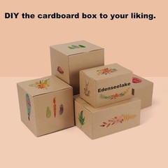 50 Pack Small Corrugated Shipping Boxes – Brown, 8x4x4 Inches