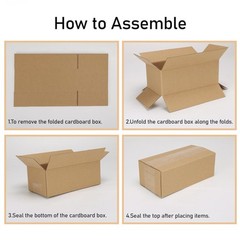 40 Pack 9x5x4 Inch Corrugated Mailer Boxes for Small Business Durable Cardboard