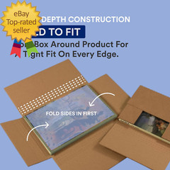 Flat Mailer Shipping Boxes 18″L X 12″W X 2″H Large 50-Pac Corrugated Cardboard