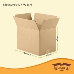 Durable 8x6x3 Brown Corrugated Shipping Boxes – 25 Pack, Eco-Friendly, USA Made
