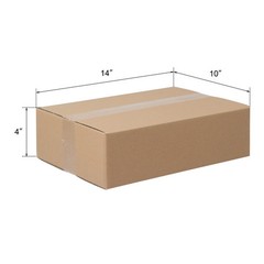 50pcs 14″x10″x4″ Cardboard Paper Boxes Mailing Packing Shipping Box Corrugated