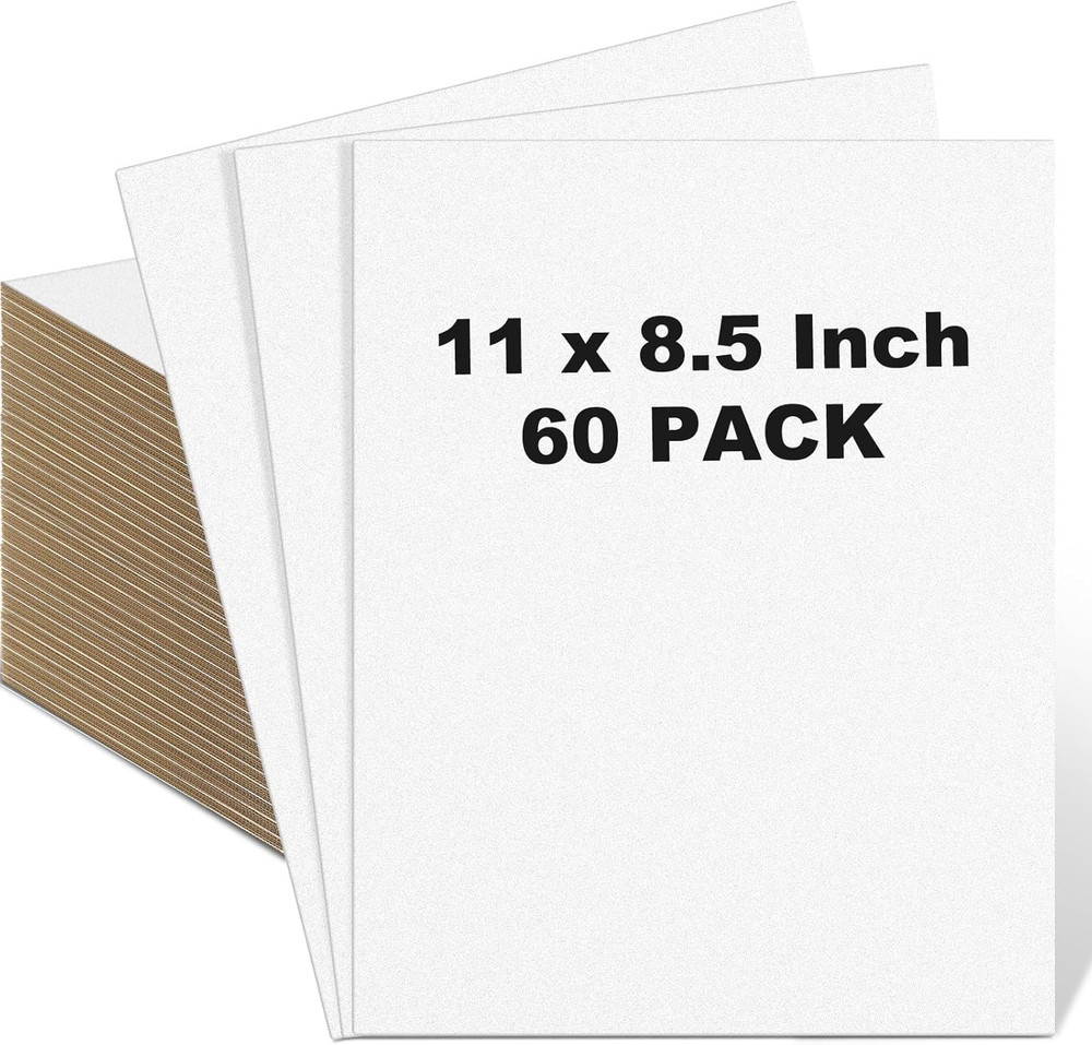 60 Pack 11 X 8.5 Inch Corrugated Cardboard Sheets Flat Cardboard Sheets Packagin