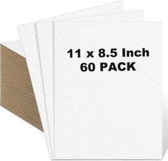 60 Pack 11 X 8.5 Inch Corrugated Cardboard Sheets Flat Cardboard Sheets Packagin