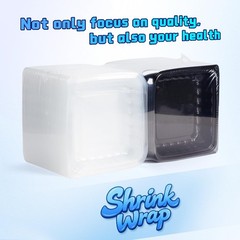 YANGRUI 25-Pack 34 oz 8″ Clamshell Takeout Container Shrink-Wrapped No Wash |…