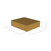 12x10x3 Flat Corrugated Shipping Boxes 32 ECT Single-Wall, 200/Pack