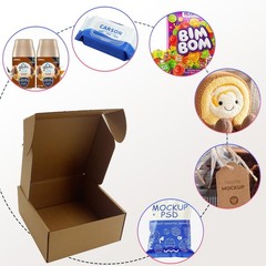 25 Recyclable 7x7x3 Shipping Boxes for E-commerce, Gifts, Storage Solutions