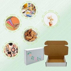 White Shipping Boxes 8x5x2 inch 50 Pack,Corrugated Boxes Mailer Packaging for…