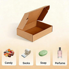 8X6X2 Inches Small Brown Shipping Boxes 25 Pack，Corrugated Cardboard Gift Boxes，