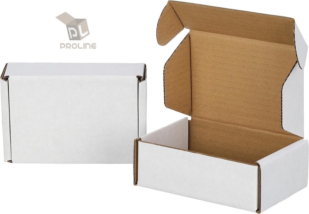 200 Pack 7x5x2 White Corrugated Shipping Mailer Packing Box Boxes 7″ x 5″ x 2″