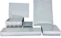 888 Display – Pack of 10 Boxes of 7 1/8″ x 5 1/8″ x 1 1/8″ Silver Foil with…