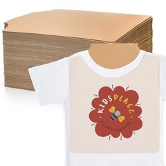 50 Cardboard Shirt Forms 16×13 Inch Inserts for Display & DIY Crafts, Corrugated