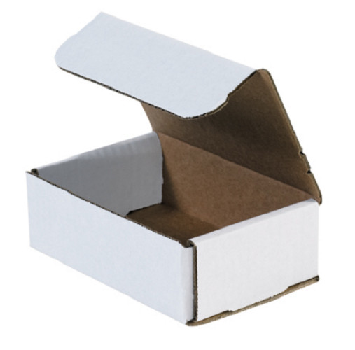 50 Pack 6x4x2 White Corrugated Shipping Mailer Packing Box Boxes 6″ x 4″ x 2″