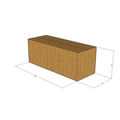 5 16x6x6 Kraft Brown Corrugated Shipping Boxes 32 ECT Single-Wall New