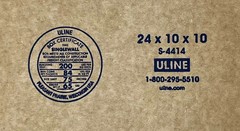 24″ x 10″ x 10″ CARDBOARD BOX – 200 lb – SINGLE BOX