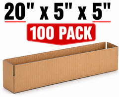 100 20x5x5 Cardboard Paper Boxes Mailing Packing Shipping Box Corrugated Carton