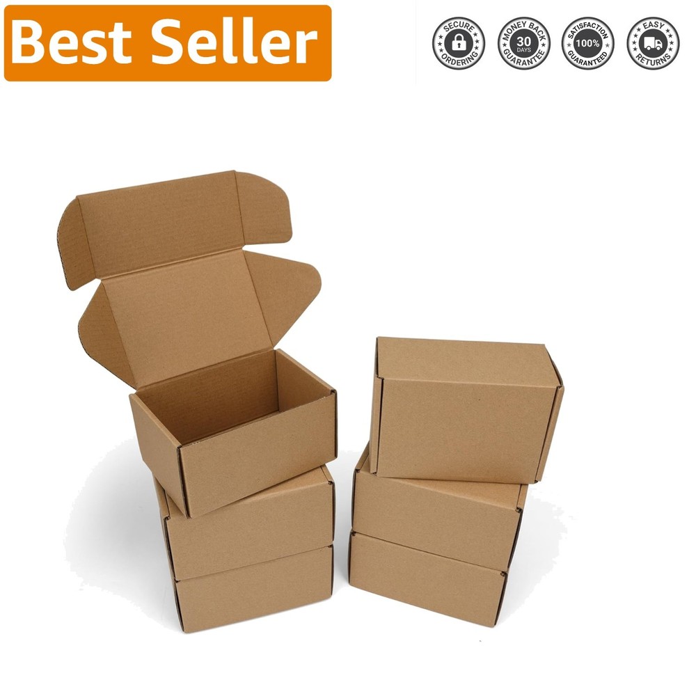 Compact & Durable Brown Shipping Boxes 6x4x3 Inch – Ideal for Gifts & Mailing