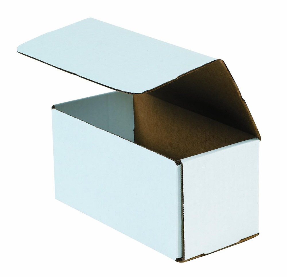 50 12″ x 6″ x 6″ White Corrugated Mailers Die Cut Tuck Flap Boxes Free Shipping