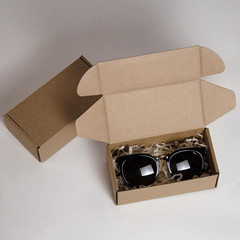 50 Pack 6.5×3.2×2.2 Inches Small Shipping Boxes, Brown Corrugated Cardboard Boxe