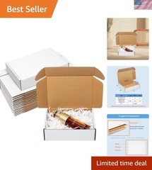 Lightweight & Sturdy 7x5x2 Shipping Boxes – 25 Pack, Ideal for Gifts & Crafts