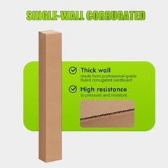 10 Pack 6x6x48 Inch Tall Corrugated Boxes – Shipping, Moving, Storage for Golf C