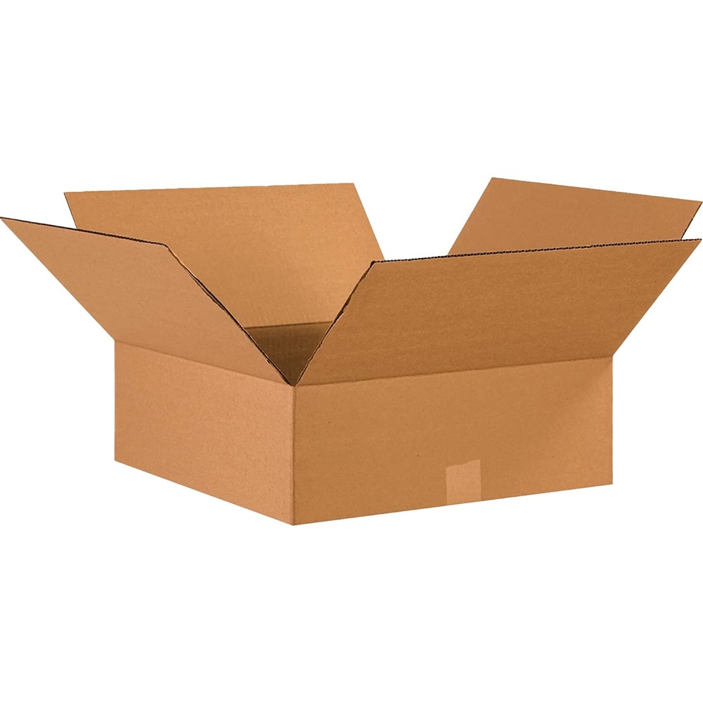 TAPE LOGIC 17 x 17 x 6 Corrugated Cardboard Boxes, Flat 17L x 17W x 6H, Pack of