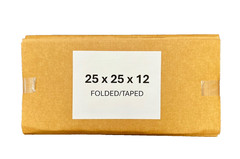 25″ x 25″ x 12″ CARDBOARD BOX – 200 lb – SINGLE BOX