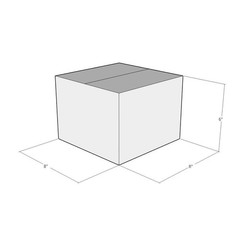 10 8x8x6 White Corrugated Shipping Boxes 32 ECT Single-Wall New