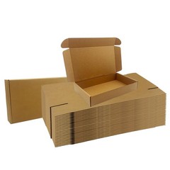 25 PCS 12x7x2 Inch Shipping Boxes Brown Corrugated Cardboard Mailer Packing