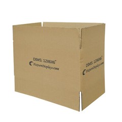 20 Pack 12X6X6″ Printed Shipping Boxes Singlewall B Flute Cardboard Box 32 ECT