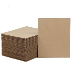 50 Pack Brown Corrugated Cardboard Sheets 8″L x 10″W, Flat Kraft Sheet for DI…