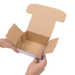 50 Pieces Mailers 6″x4″x3″ White Corrugated Mailers Shipping Packing Fold Boxs