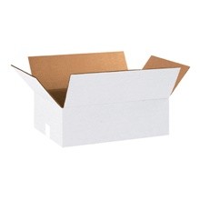 18 x 12 x 6″ White Corrugated Carton Boxes-Pack of 25